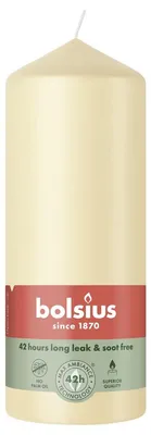Image de Bolsius Bougie beige 15 cm Ø 5,8 cm
