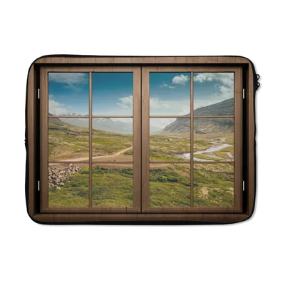 Produktbild von MuchoWow® Laptop Hülle 14 ZollAusblick - Natur - Landschaft Laptoptasche - Laptoptasche - Stoßsicher - Schutzhaube