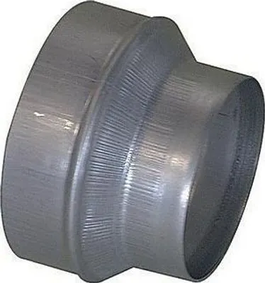 Image de Réduction Galva 200-125mm Pour Récuperateur D'air Chaud De Cheminée
