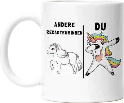 Produktbild von Andere Redakteurinnen Du Tasse Pferd Einhorn Humor Lustig Unicorn Geschenk Apotheke