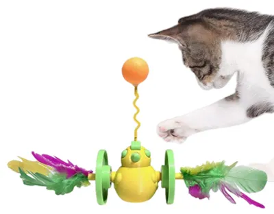 Productafbeelding van Interactieve Kattenhengel met Vistraining Speelgoed