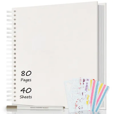 Obrázok produktu pre Omgoods – DIY spiralový fotoalbum s 80 stranami, ideálny na kreatívne príležitosti