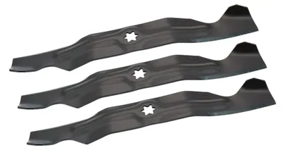 Produktbild von 3x Messer passend für Cub Cadet Gutbrod Rasenmäher 74204053 9420453B 45cm