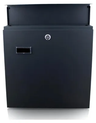 Produktbild von Wandbriefkasten Briefkasten Postkasten Mailbox Letterbox mit Zeitungsfach Dunkelgrau Anthrazit