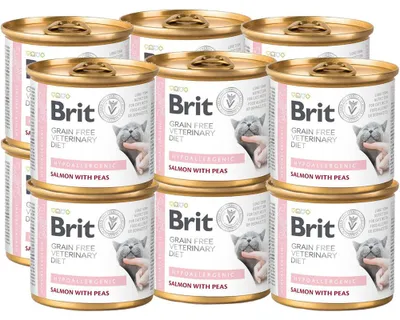 Produktbild von Brit GrainFree Diets Katzenfutter, hypoallergen, 12 x 200 g