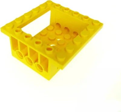 Produktbild von 1x Lego Technic Platte 6x6x2 gelb doppel Rahmen Cockpit Base Unterbau 47507