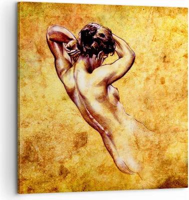 Produktbild von Bild auf Leinwand - Leinwandbild - Weibliches Modell Körper posiert - 60x60cm - Wand Bild - Wanddeko - Leinwanddruck - Bilder - Kunstdruck - Wanddekoration - Leinwand bilder - Wandkunst - AC60x60-0520