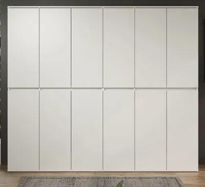 Produktbild von Garderobenschrank "Nevada" weiß, Garderobe und Schuhschrank, Mehrzweckschrank 222 cm