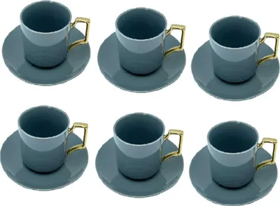 Produktbild von Aliya Kaffee-Set mit 12 Teilen 190 ml – Perfekt für jeden Anlass Anthrazit