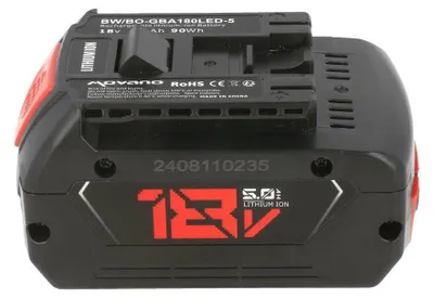 Produktbild von Ersatzakku 18V 5,0Ah für Bosch GBA Serie Elektrowerkzeuge mit Ladeanzeige