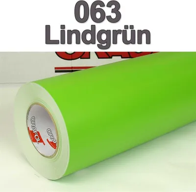 Produktbild von (6,65€/m²) Oracal® Möbelfolie 063 Lindgrün Matt 63 cm Breite Laufmeterware selbstklebende Folie Plotterfolie Klebe Folie Oracal 631 matte Küchenfolie