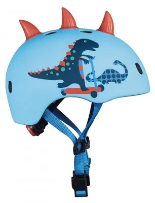 Immagine prodotto di Micro Casco Bici Scooter Dinosauro 3D Fibbia Magnetica Luce LED Integrata Taglia M