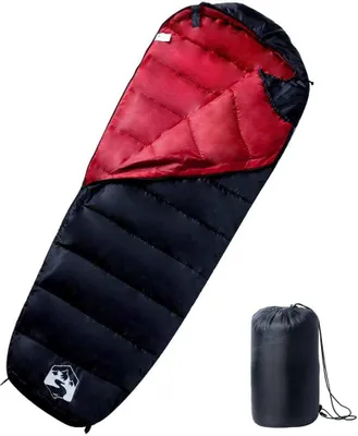 Imagen del producto de Saco de dormir tipo momia de camping para adultos 3 estaciones