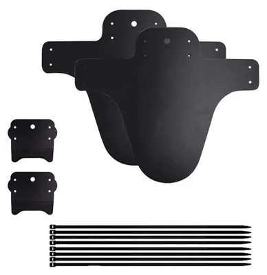 Productafbeelding van Fiets spatbordenset, 4 stuks voor mountainbikes met 8 kabelbinders