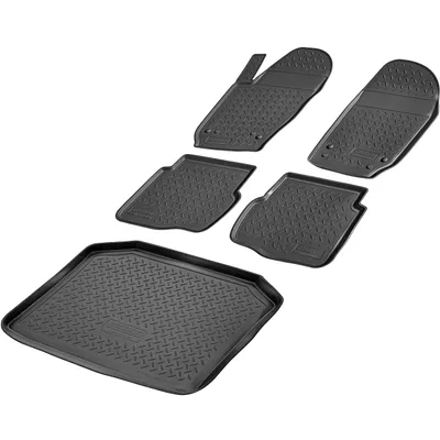 Produktbild von Fußmatten & Kofferraumwanne Set passend für  Seat Ibiza III | Typ 6L1 | BJ 2002-2008
