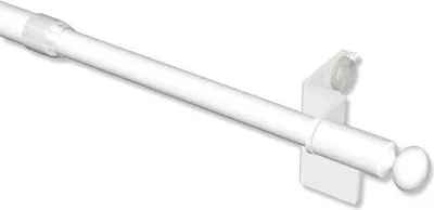 Produktbild von Interdeco Klemmfix Klemmstange / ausdrehbare Scheibenstange Weiß, Typ Glory, 50-80 cm