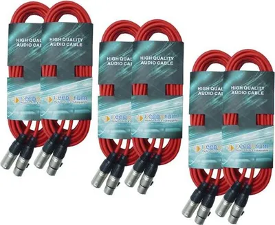 Obrázok produktu pre keepdrum DMX Cable Set Rot you 2x 3m 10m 15m