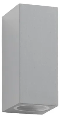 Produktbild von Lucande Außenwandleuchte Xava, up/down, grau, 2-flg., GU10
