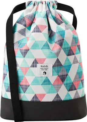 Produktbild von Famanu Rucksack mit Kordelzug, Sporttasche, 11 Liter - Schwarz