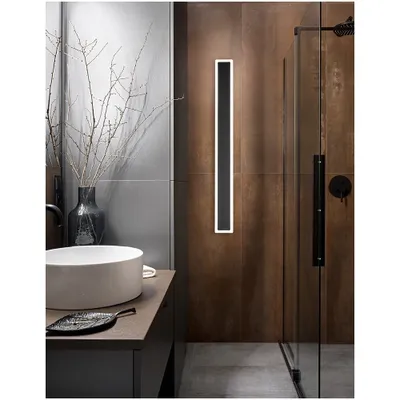 Zdjęcie produktu dla Kinkiet LED WALLY z aluminium 22W 3000K Perenz 100 cm Czarny
