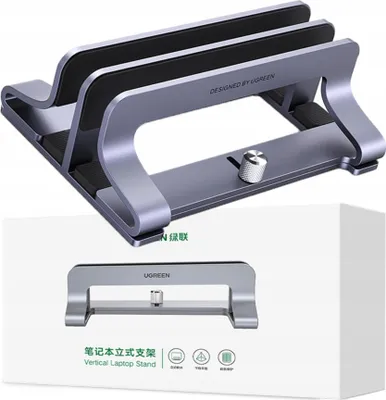 Immagine prodotto di Ugreen Vertical stand for 2 devices Ugreen LP258 aluminium for laptop tablet - silver