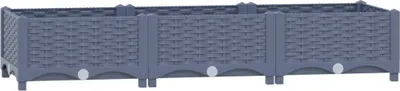 Zdjęcie produktu dla Donica Do Podniesionej Rabaty, 120X40X23 Cm, Polipropylen Lumarko!