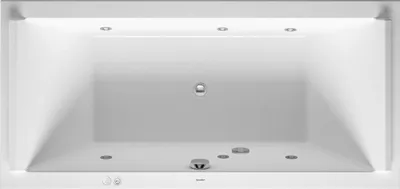 Produktbild von Duravit Whirlwanne Starck 180x80cm, Jet-Sys, EB-Version, 2 RS, we.