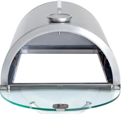 Produktbild von Pizzabox mit Pizzastein - Aufsatz für Gasgrill und Gasbrenner 35x32cm