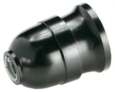 Bakelit-Fassung E27, schwarz, für Glühlampen, 1 Stück