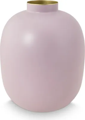 Produktbild von Pip Studio Vase Metal Farbe Matt Lilac 32cm