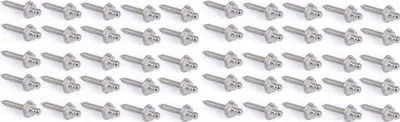 Produktbild von TENAX®-Set 20/30/50/100 Stk. Schrauben Ø 3,4 mm 16 mm Edelstahl vernickelt Größe: 50er Set