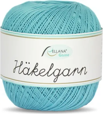 Produktbild von Rellana Häkelgarn, Filethäkelgarn, 50 gr/283m, 100 % Baumwolle türkis (30)
