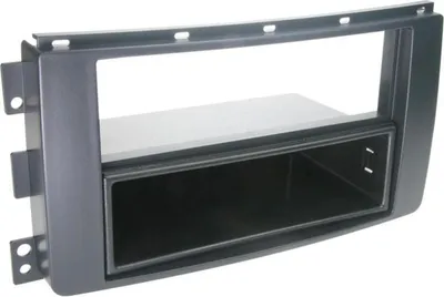 Image de Adaptateur de façade 2-DIN pour avec vide poche Smart ForTwo / ForFour noir