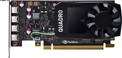 Produktbild von HP NVIDIA Quadro P1000 Grafikkarte mit 4 GB, Quadro P1000, 4 GB, GDDR5, 128 Bit, 5120 x 2880 Pixel, PCI Express x16 3.0