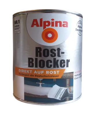 Produktbild von Alpina 750 ml Rost-Blocker, direkt auf Rost, perfekte Haftung auf Eisen, Stahl