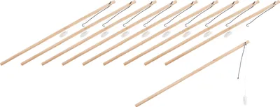 Produktbild von VBS Laternenstab Holz LED 10er Set 50 cm lang 1.2 cm Durchmesser