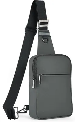 Produktbild von Umhängetasche, Brusttasche für Männer und Frauen mit RFID-Schutz, geeignet für Rechts- und Linkshänder, kompakte Rucksacktasche für den täglichen Gebrauch