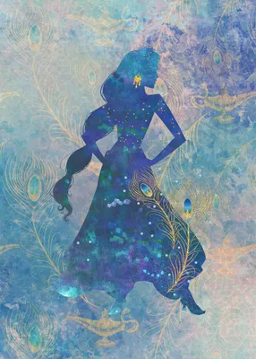 Produktbild von Disney Fototapete Aladdin Jasmine Blau und Lila - 610061 - 200 x 280 cm