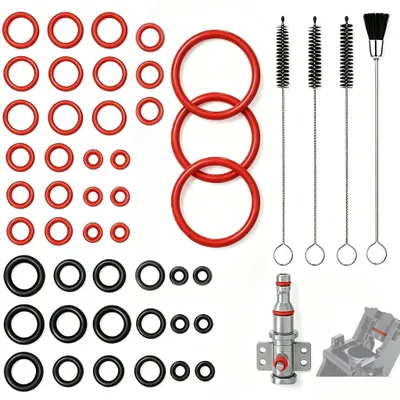 45 Silikon-O-Ringe + 4 Bürsten für Kaffeevollautomaten