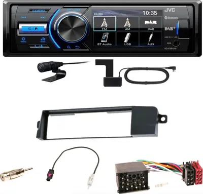 Produktbild von JVC KD-X561DBT Digitalradio Bluetooth USB MP3 FLAC WAV Einbauset für BMW 3er E46