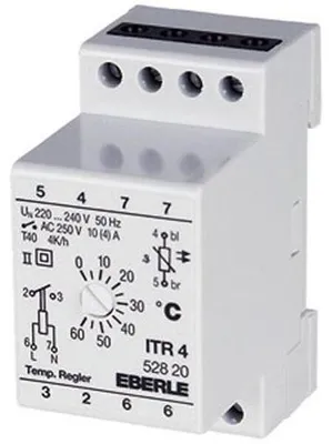 Obrázek produktu pro Regulátor teploty Eberle pro systémy TS, rozsah 0-60 °C (model ITR-4, napájení 230 VAC)