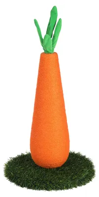 Image de Jouet griffoir Wuttel carotte Arbre a griffer pour chat 69cm