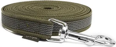 Produktbild von Mystique® Gummierte Schleppleine 20mm ohne Handschlaufe Standard Karabiner khaki 5m
