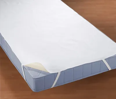 Produktbild von biberna Wasserundurchlässige Molton Matratzenauflage Uni Weiss 120x200 cm