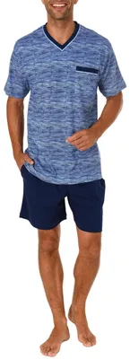 Obrázek produktu pro Pánské pyžamo Noble shorty s krátkým rukávem - také v plusových velikostech do velikosti 70 - 191 105 90 522 ; šedá , 48