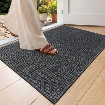 Immagine prodotto di Omgoods - Tappetino antiscivolo per interni, 44x76 cm, lavabile e resistente alle macchie