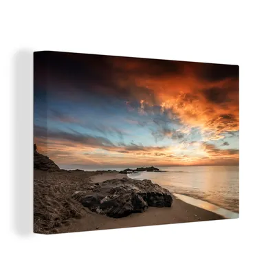 Obrázok produktu pre OneMillionCanvasses® - Maľba na plátne - Obraz na plátne Nástenná maľba na plátne - Obloha - more - pláž - 150x100cm - Fotografia na plátne - maľba na