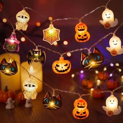 Zdjęcie produktu dla Łańcuch świetlny LED halloween 6 m 30 szt dekoracja na imprezę