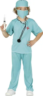 Produktbild von Fiestas Guirca - Chirurg-Kostüm für Kinder FG1180 (116) (Blau)