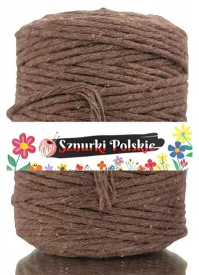 Obrázek produktu pro SznurkiPolskie Bavlněná šňůrka na macramé přírodní 100m 3mm